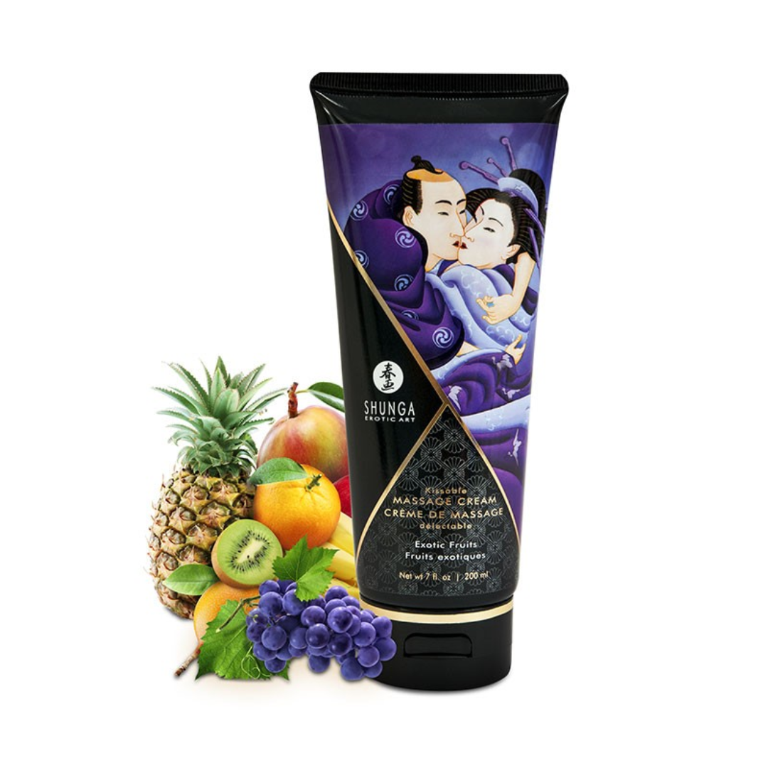 Crema de Masaje Comestible Frutos Exóticos 200 ml