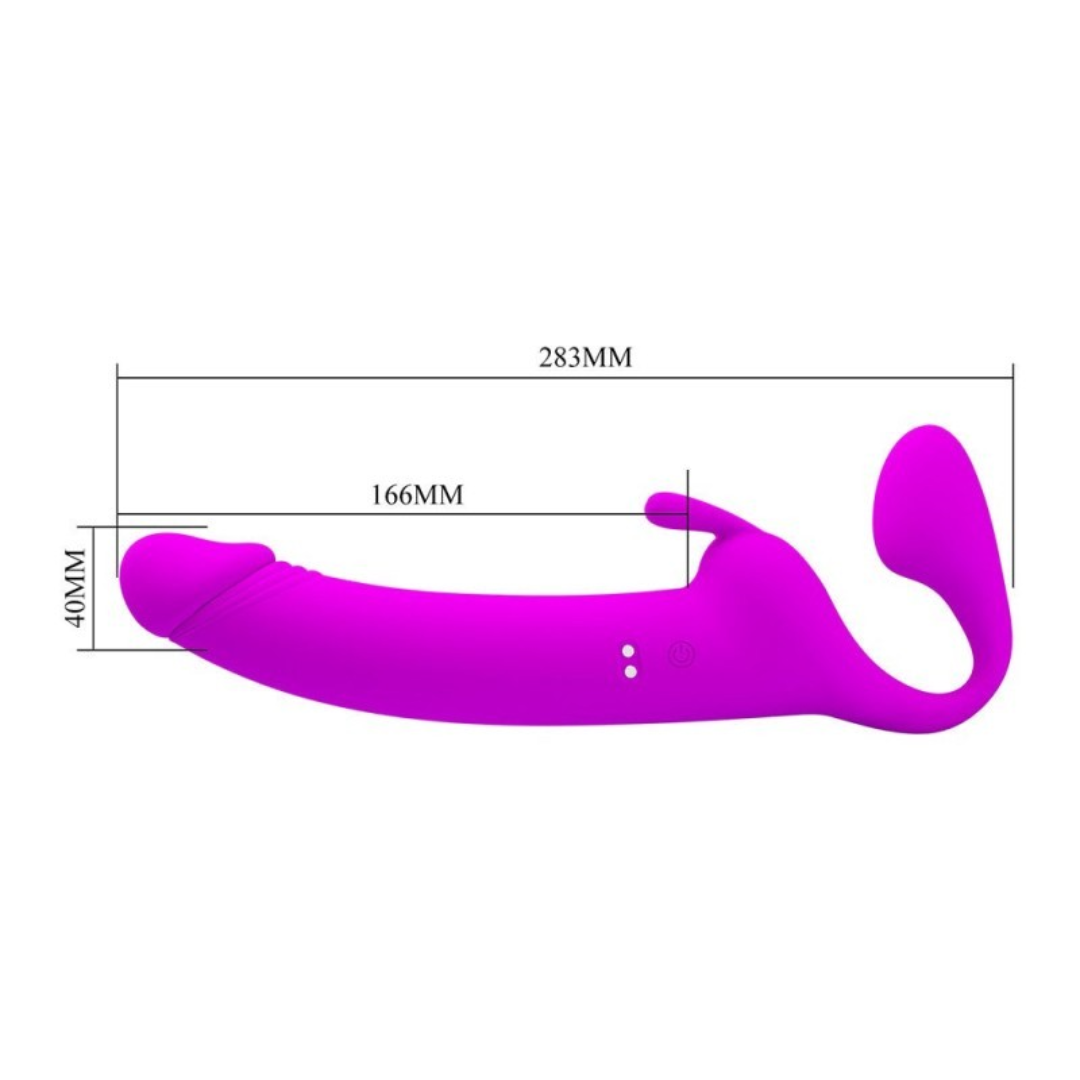Vibrador Zanini Doble Strapless USB