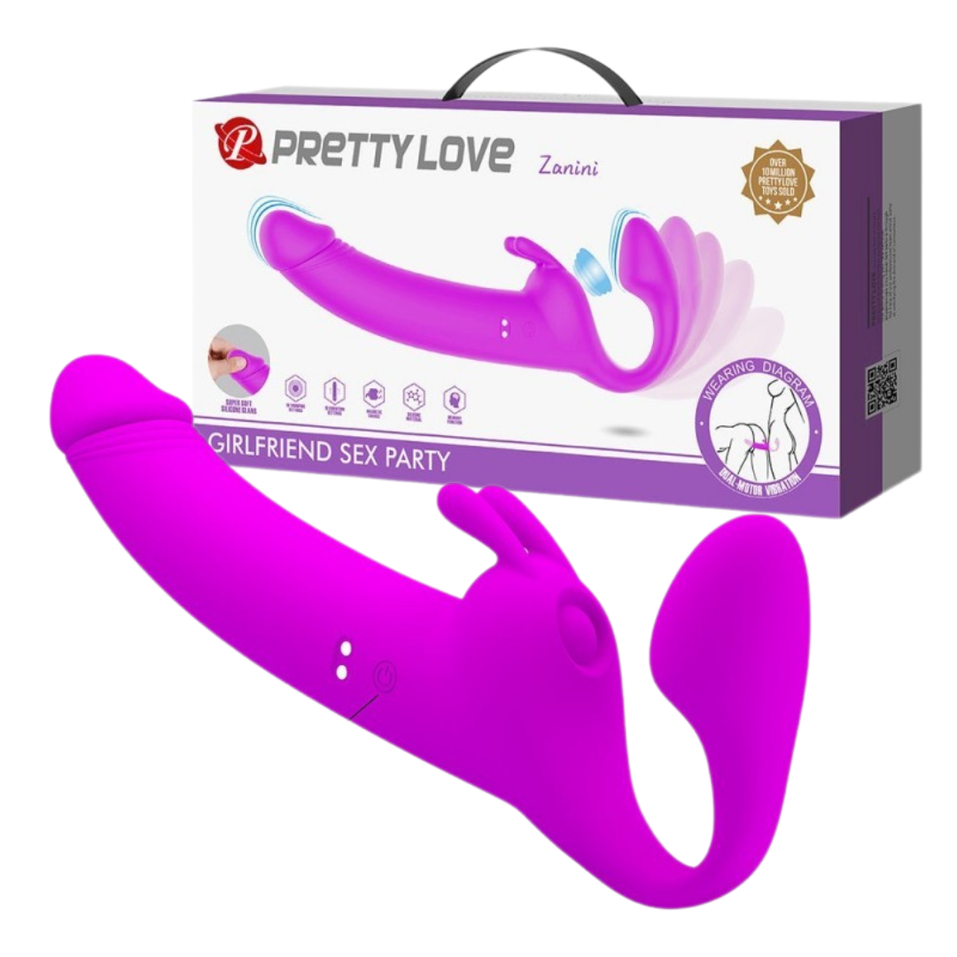 Vibrador Zanini Doble Strapless USB