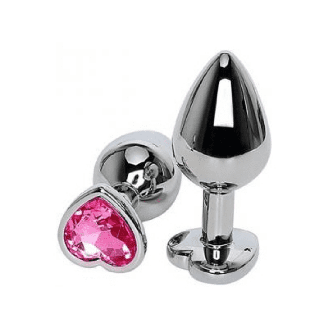 Plug Anal Corazón con Joya