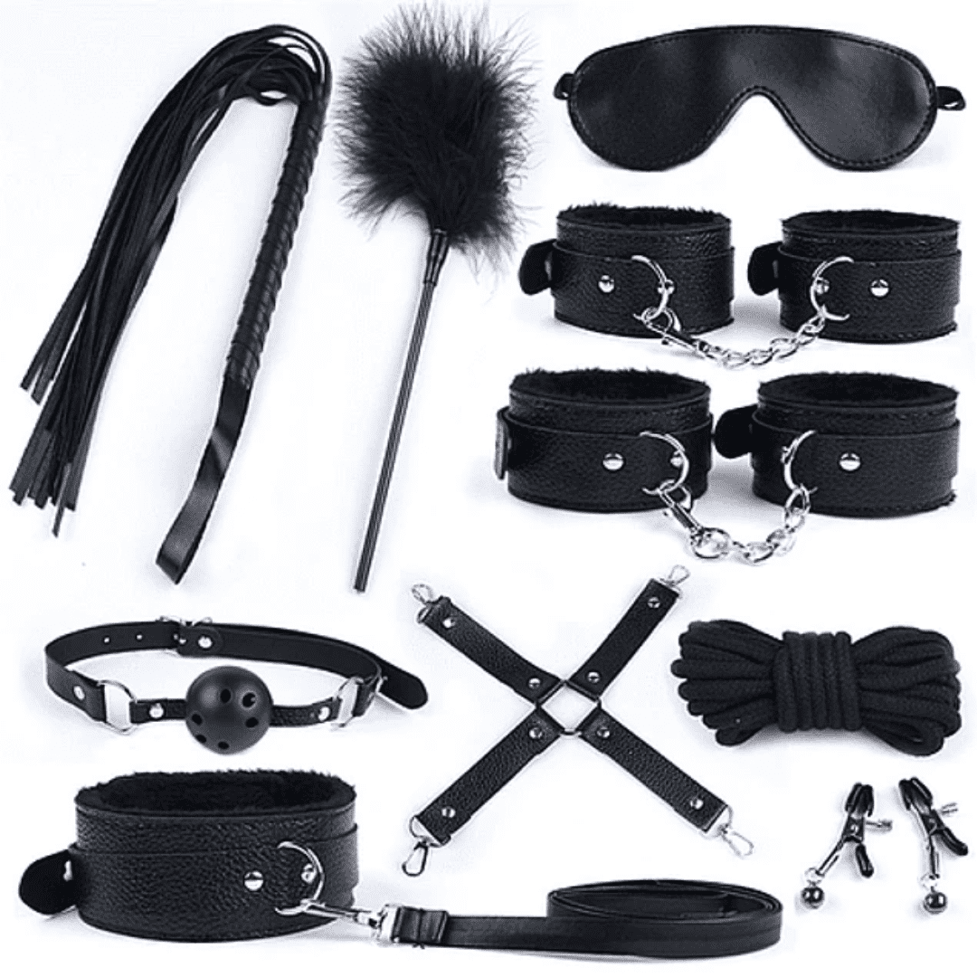 Kit BDSM 10 piezas Negro