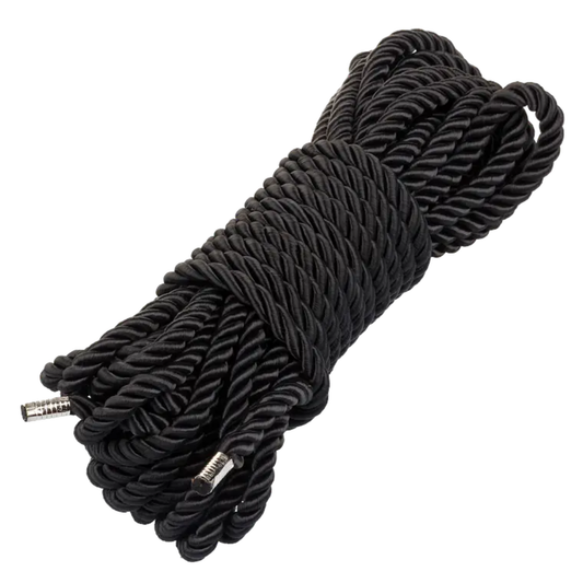 Cuerda Bondage Seda 10 m Negra