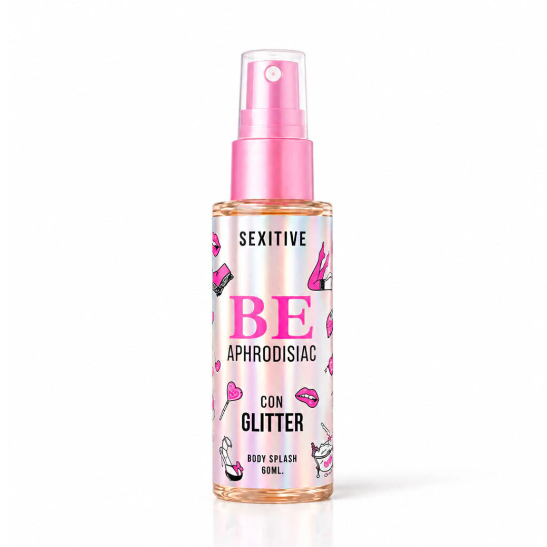 Be Aphrodisiac Body Splash con Glitter 60 ml