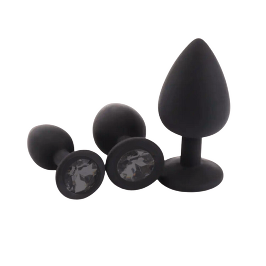 Plug Anal Silicona Joya - Negro