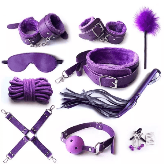 Kit BDSM 10 piezas Morado